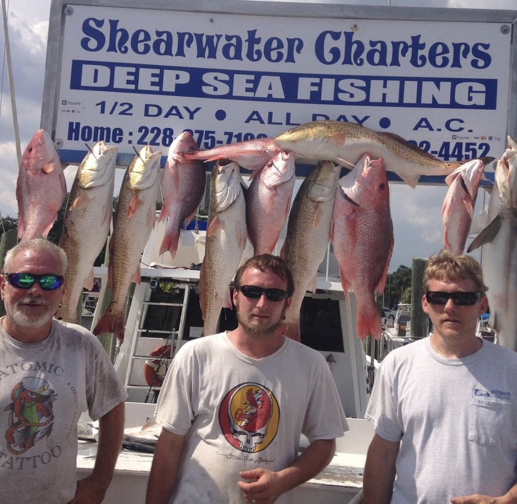 Shearwater Charters Offers Charter Boat Fishing in Ocean Springs, MS 39564