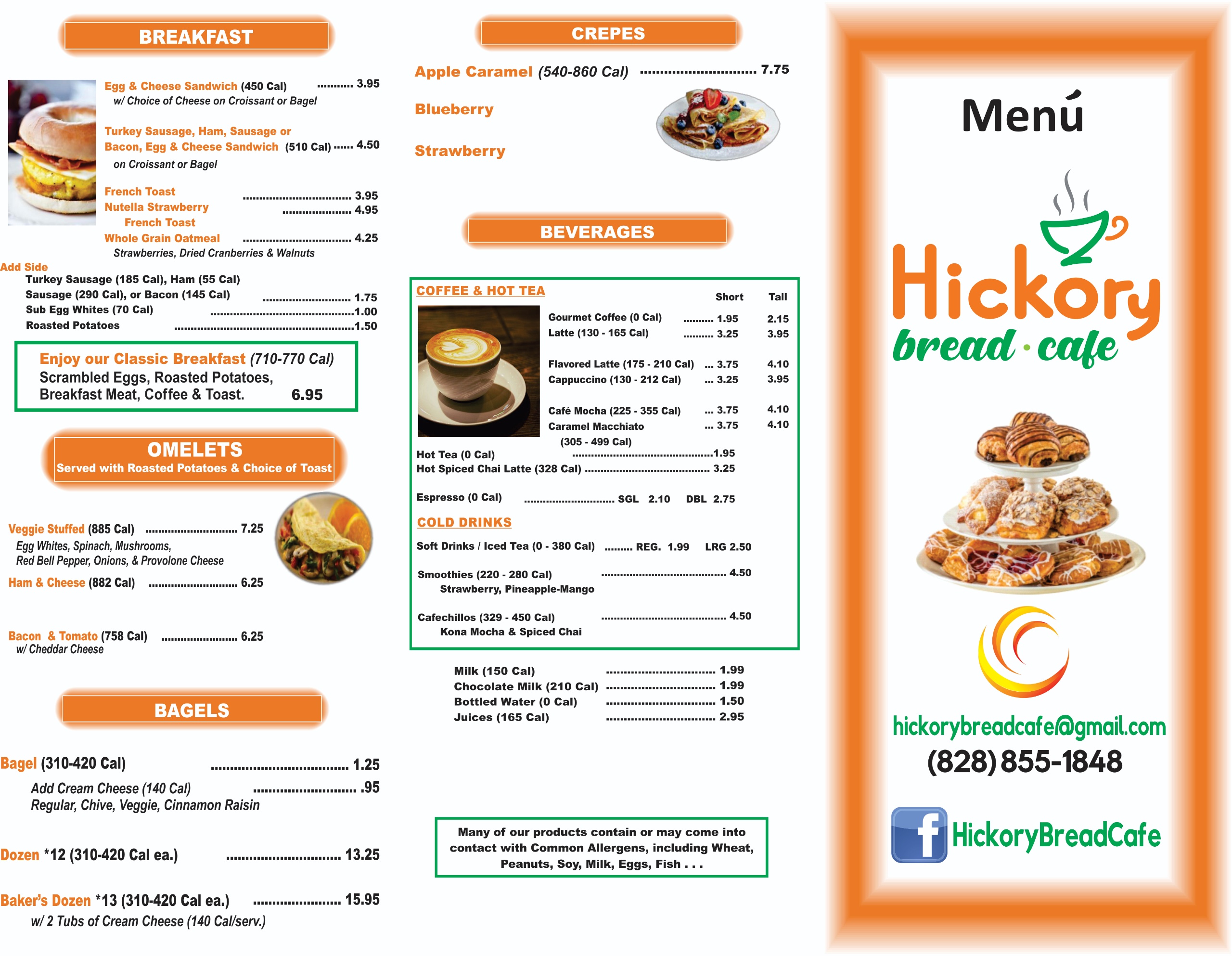 Hickory Bread Cafe Serves Omelettes in Hickory, NC 28602
