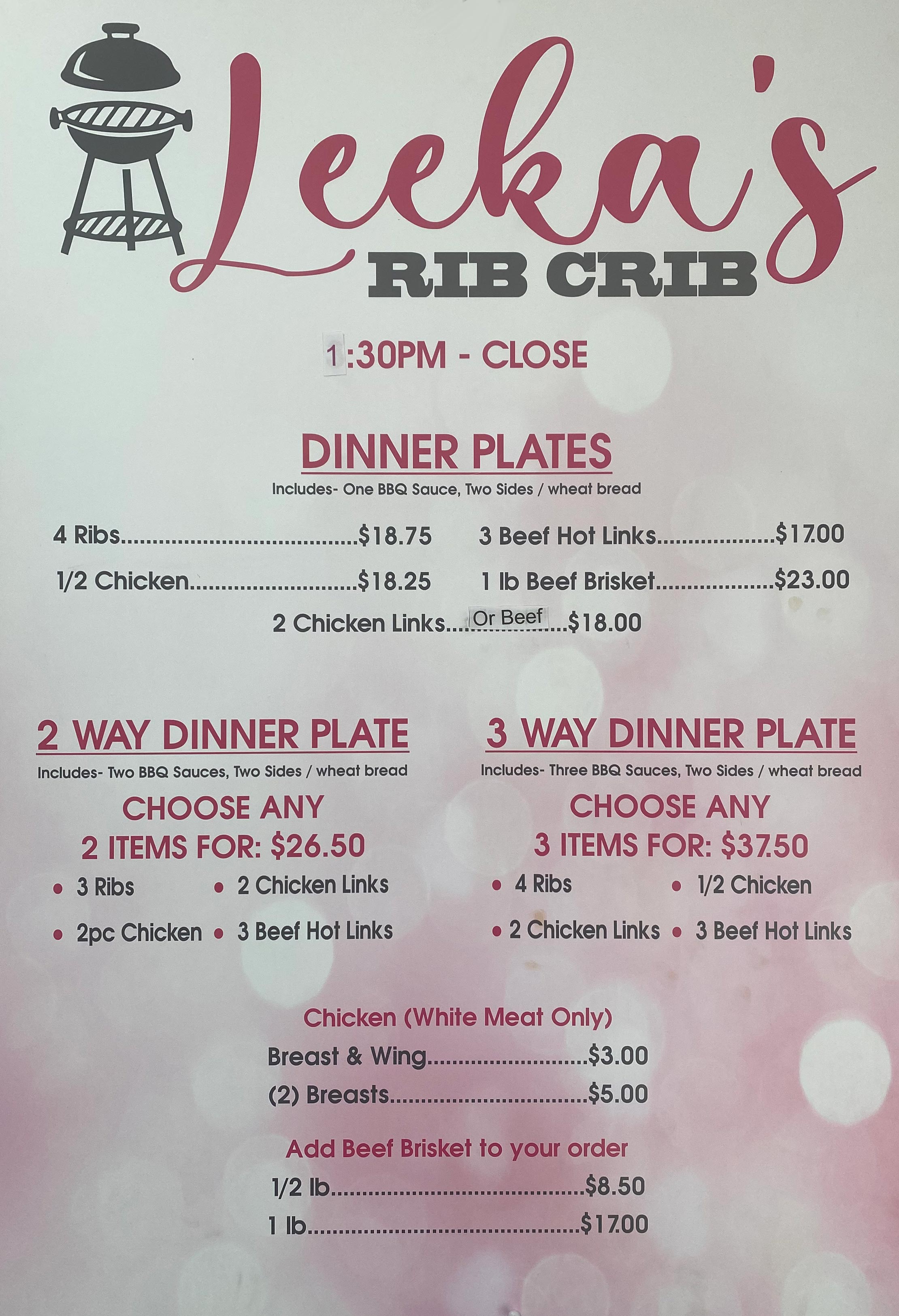 Leeka's Rib Crib Serves Potato Salads in Lancaster, CA 93535