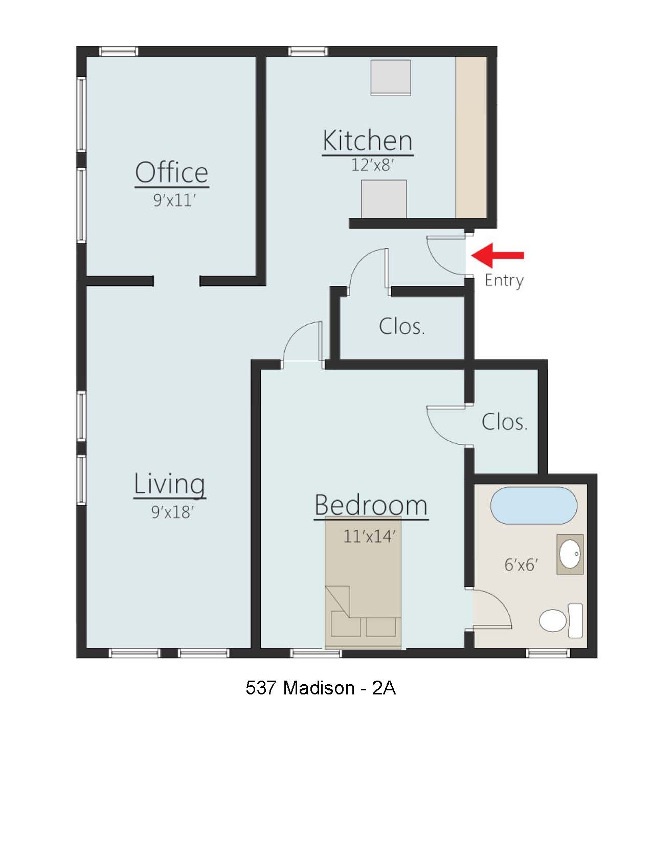 Madison Avenue Apartments 1 Bedroom