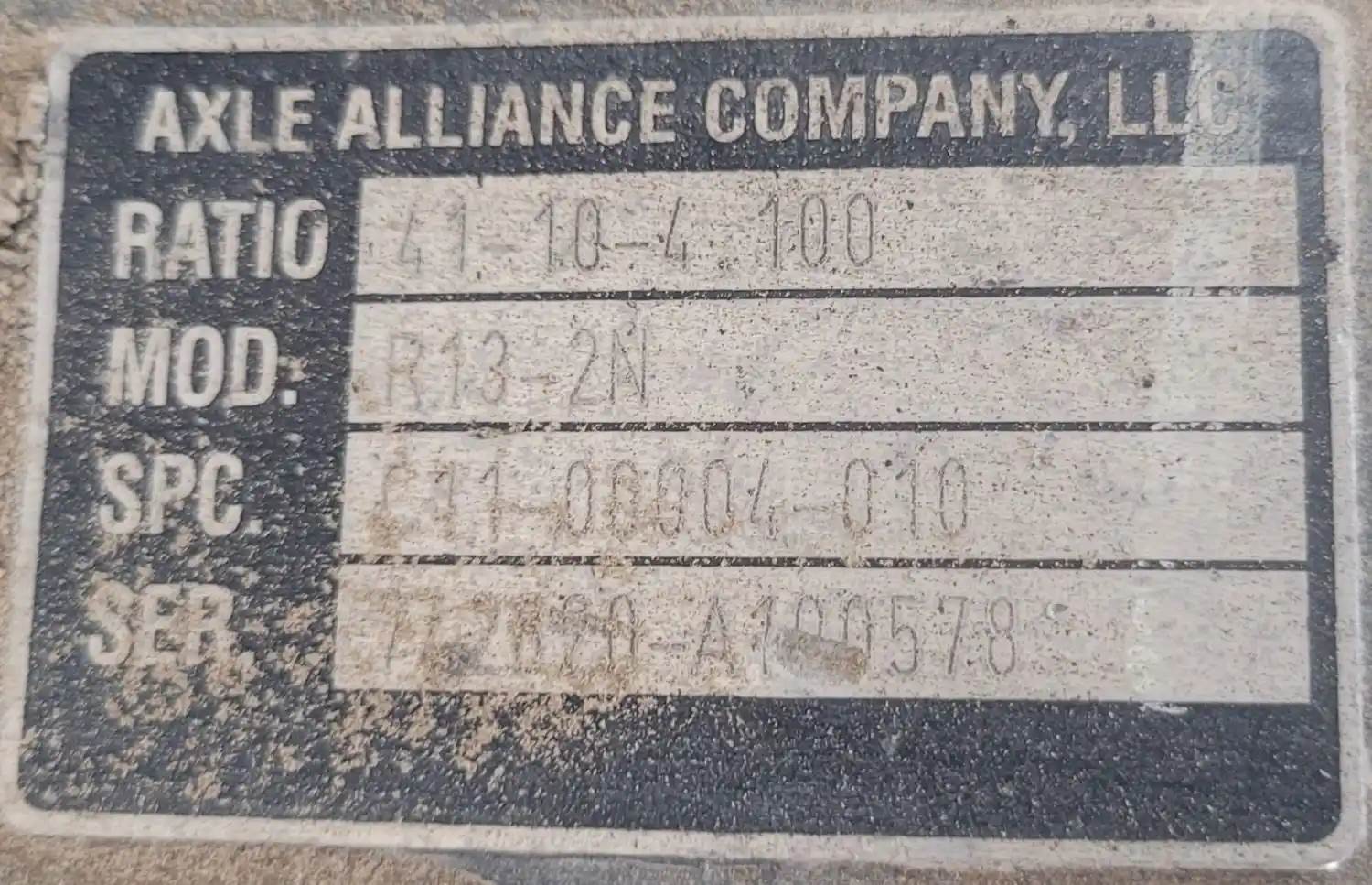 Axle Alliance R132N Rear Differential for a 2009 Freightliner MT45