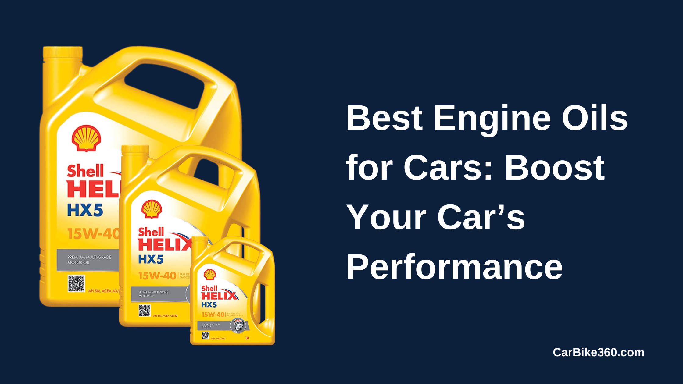 Best Engine Oils for Cars Boost Your Car’s Performance