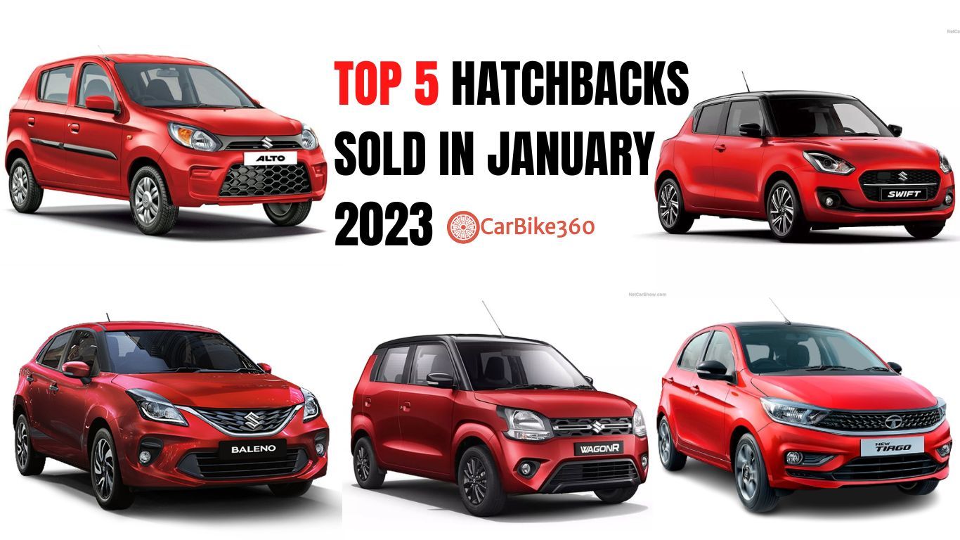 Top 5 hatchbacks sold in January 2023