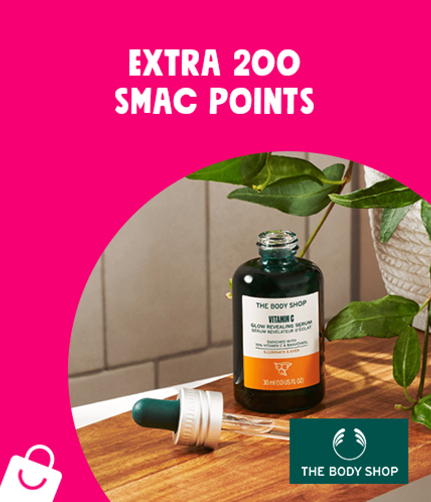 SMAC The Body Shop EXTRA 200 SMAC Points at The Body Shop