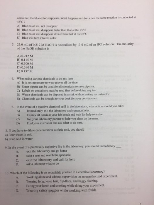Solved KEISER UNIVERSITY Final Exam CHM2046L. Advanced Ch...