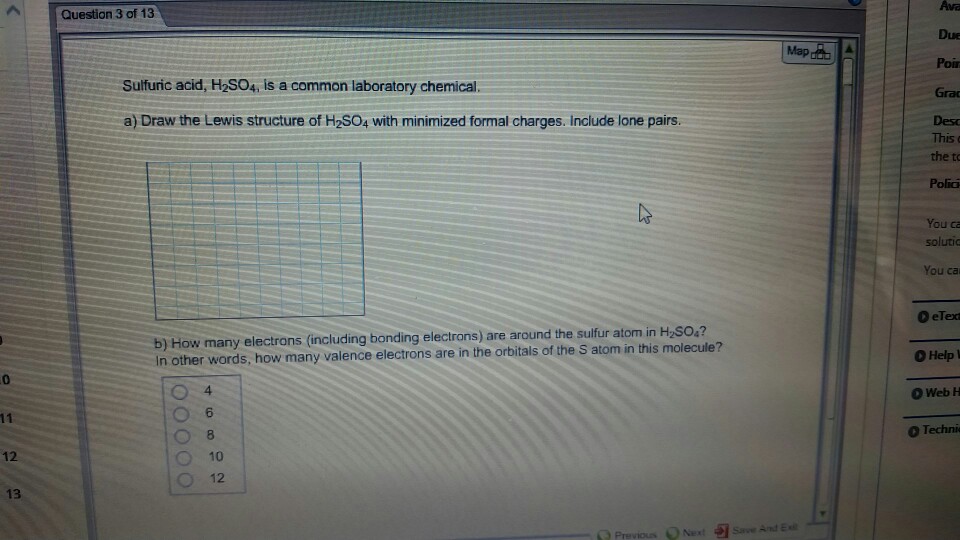 Solved Sulfuric Acid H2SO4. Is A Common Laboratory Chemic...