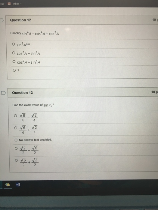 Trigonometry Archive July 19, 2016