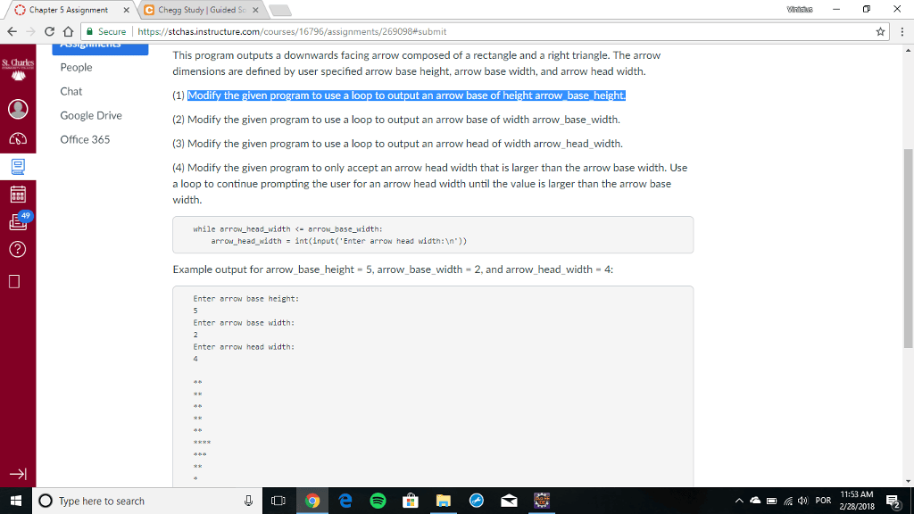 Solved Chapter 5 Assignment \ E Chegg Study I Guided S/X