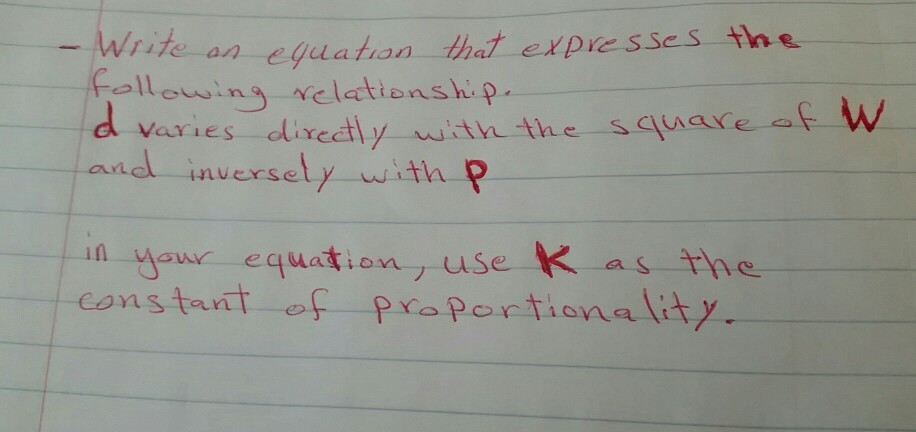 Solved Write An Equation That Expresses The Following | Chegg.com