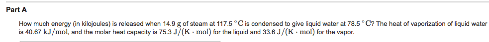 Solved How Much Energy (in Kilo Joules) Is Released When