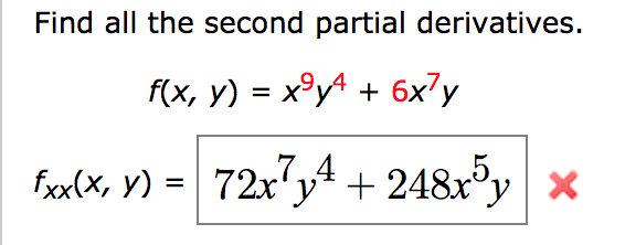 Solved Find All The Second Partial Derivatives. 7,4