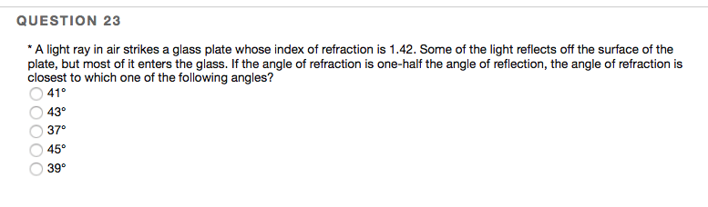 Solved Not Sure How To Use The Snells Law To Solve This.