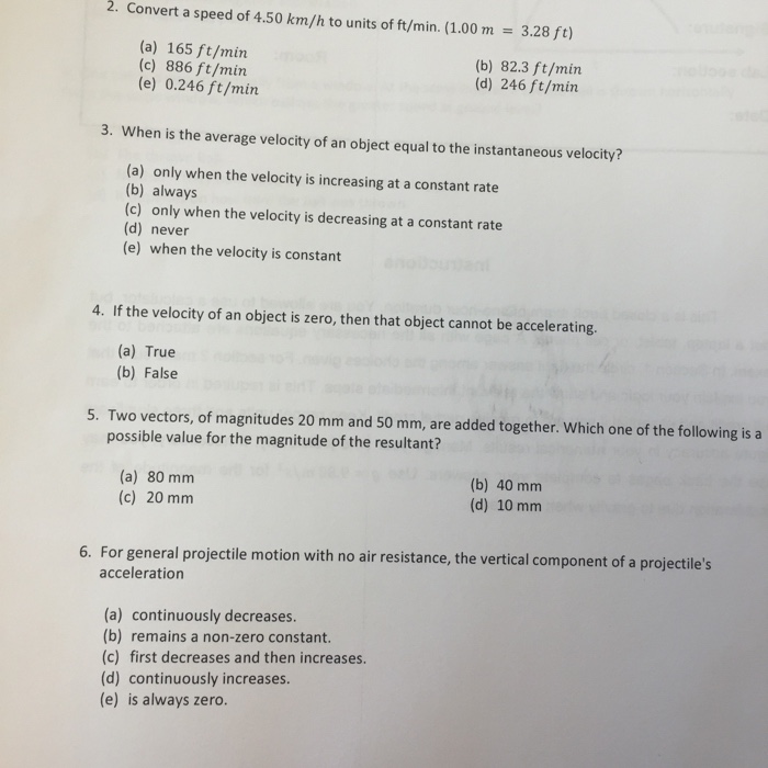 Solved Convert a speed of 4.50 km/h to units of ft/min. | Chegg.com