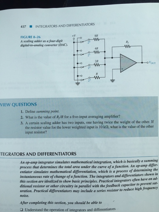 Solved Define summing point. What is the value of for a