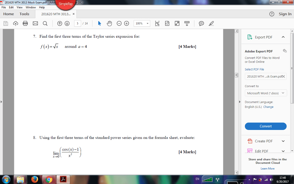 Taylor Expansion Formula Pdf