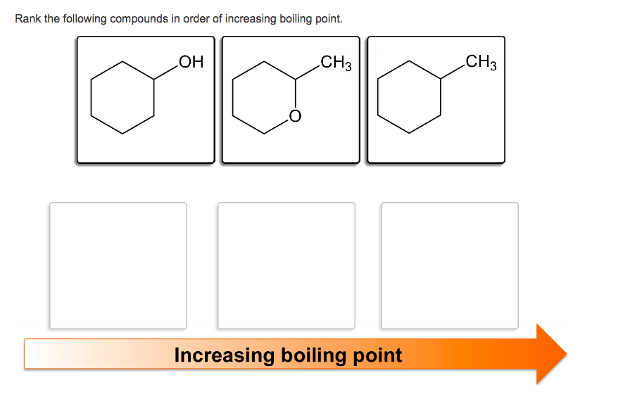 Solved Rank The Following Compounds In Order Of Increasin...