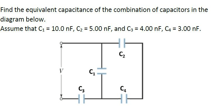 Solved Find The Equivalent Capacitance Of The Combination...