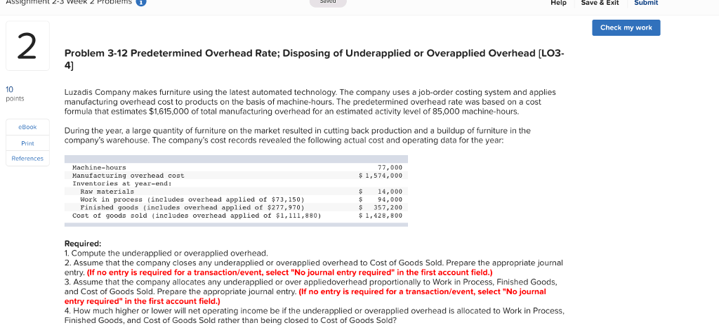 How To Find Manufacturing Overhead Applied To Work In Process