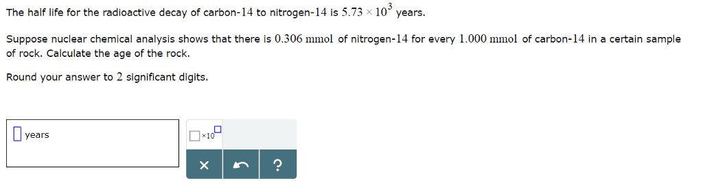 Solved The Half Life For The Radioactive Decay Of Carbon...