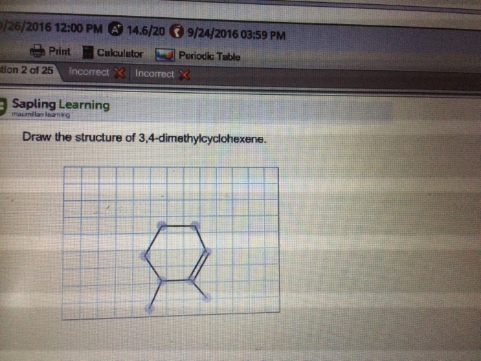 Solved Draw The Structure Of 3, 4dimethylcyclohexene