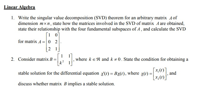 Matrix Calculator Singular Value CULCAL