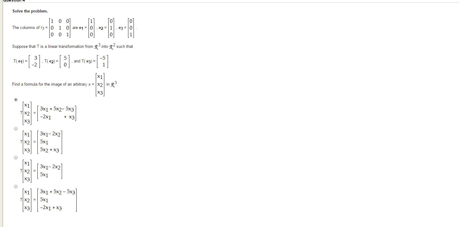 Solved Solve the problem 0 01 are e1 = 이 , e2° 1 , e3
