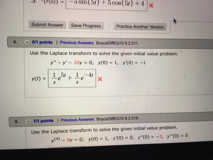 Solved Use The Laplace Transform To Solve The Given Initi...