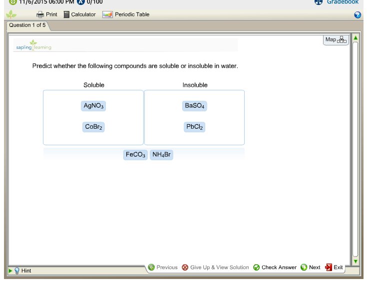 Solved Predict Whether The Following Compounds Are Solubl...