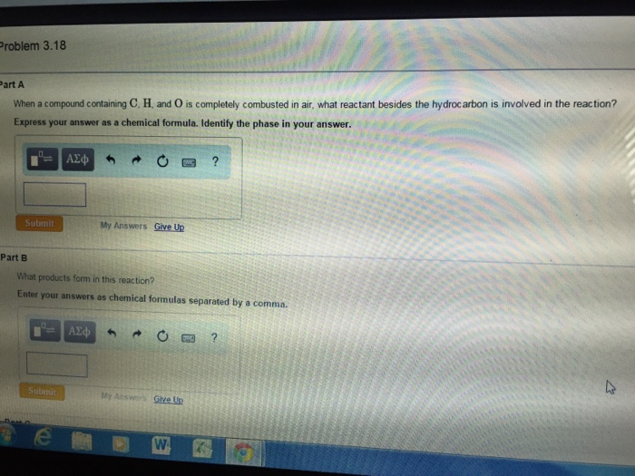 Solved When a compound containing C H. and O is completely