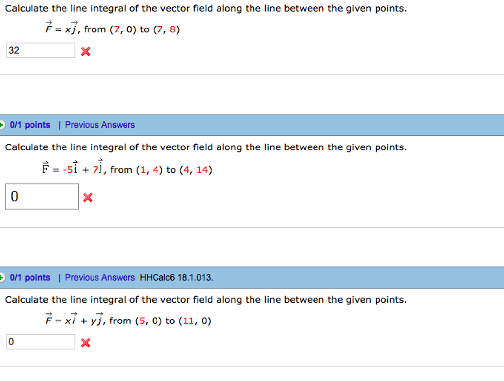 Solved Calculate The Line Integral Of The Vector Field Al...