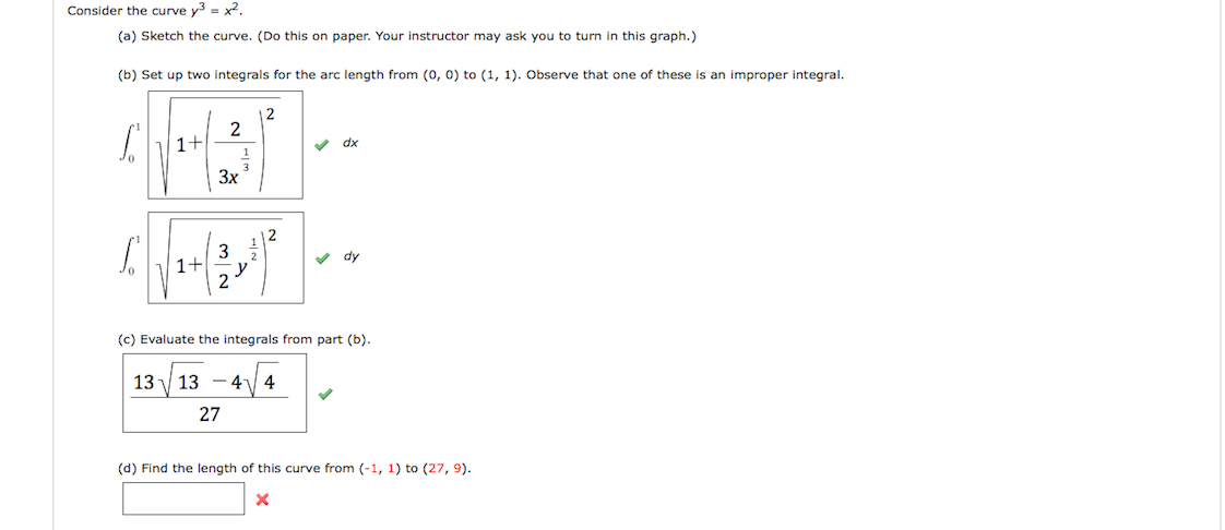 Solved Consider The Curve Y3 = X2. Sketch The Curve. (Do