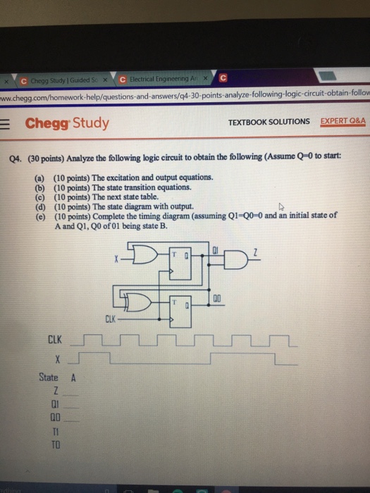Solved Analyze the following logic circuit to obtain the