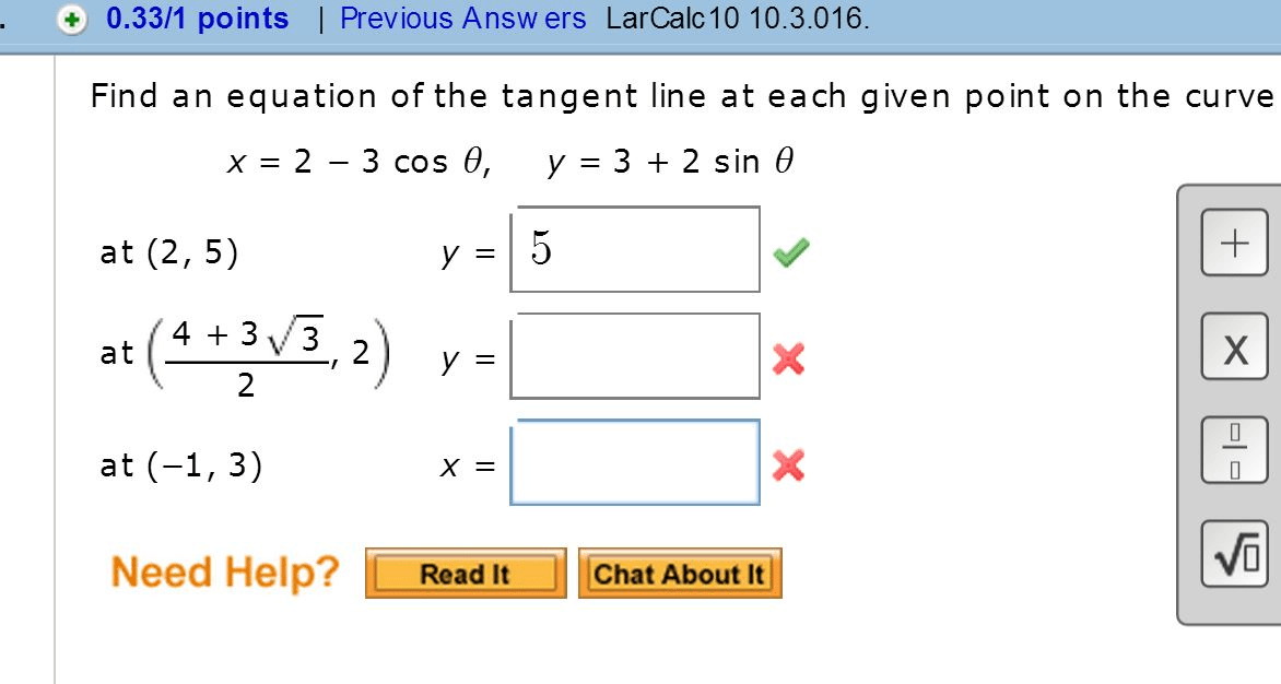 Find The Equation Of The Tangent Line At The Given Point pdfshare