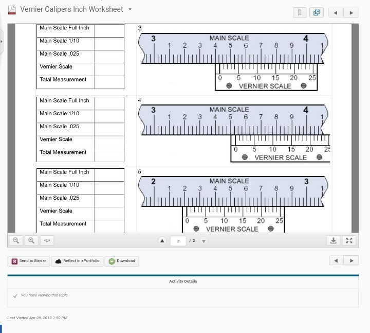 How To Read A Caliper Worksheet – Tons of How To