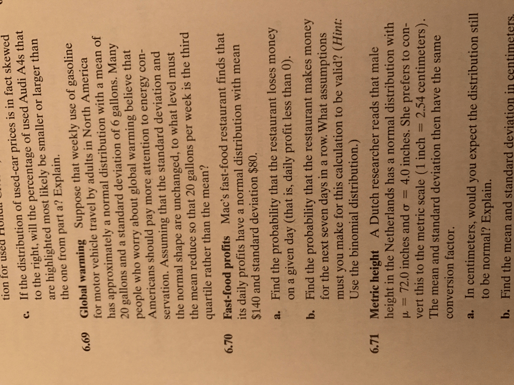 Solved 25.From P. 279, Question 6.28, Parts A, C, D, An...