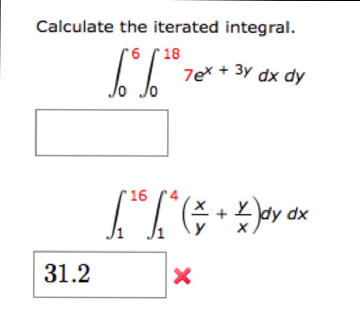 Solved Calculate The Iterated Integral.integral_0^6 Integ...