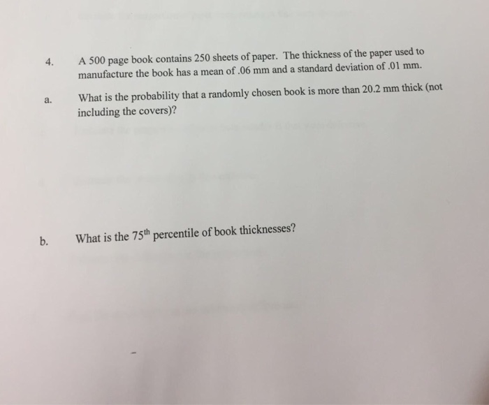 Solved A 500 Page Book Contains 250 Sheets Of Paper. The