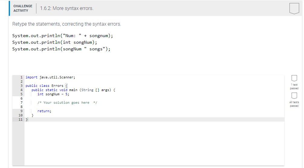 Solved Retype The Statements, Correcting The Syntax Error...