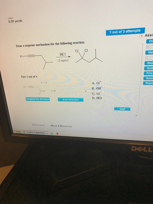 Solved Draw a stepwise mechanism for the following reaction