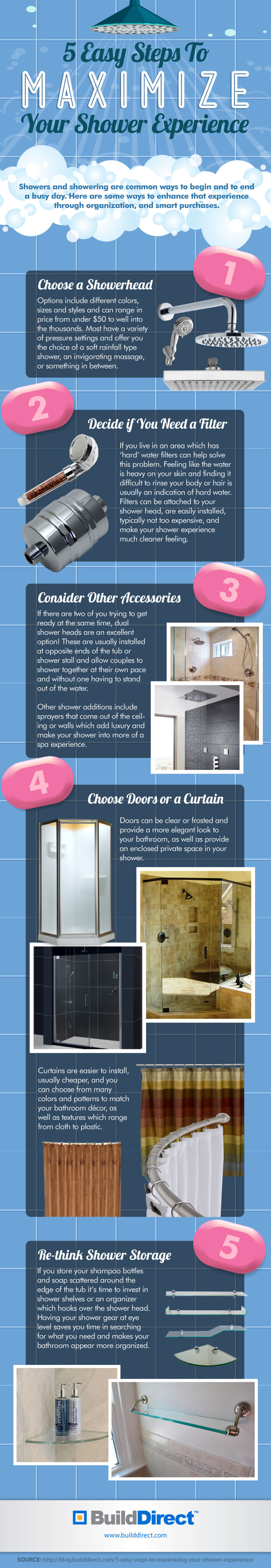 5 Easy Steps To Maximize Your Shower Experience An Infographic