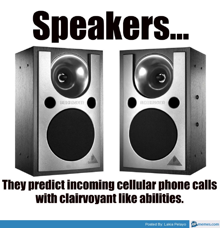 Speakers are psychic