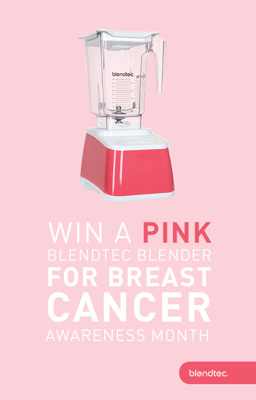 Breast Cancer Awareness Pink Blender Giveaway Blendtec