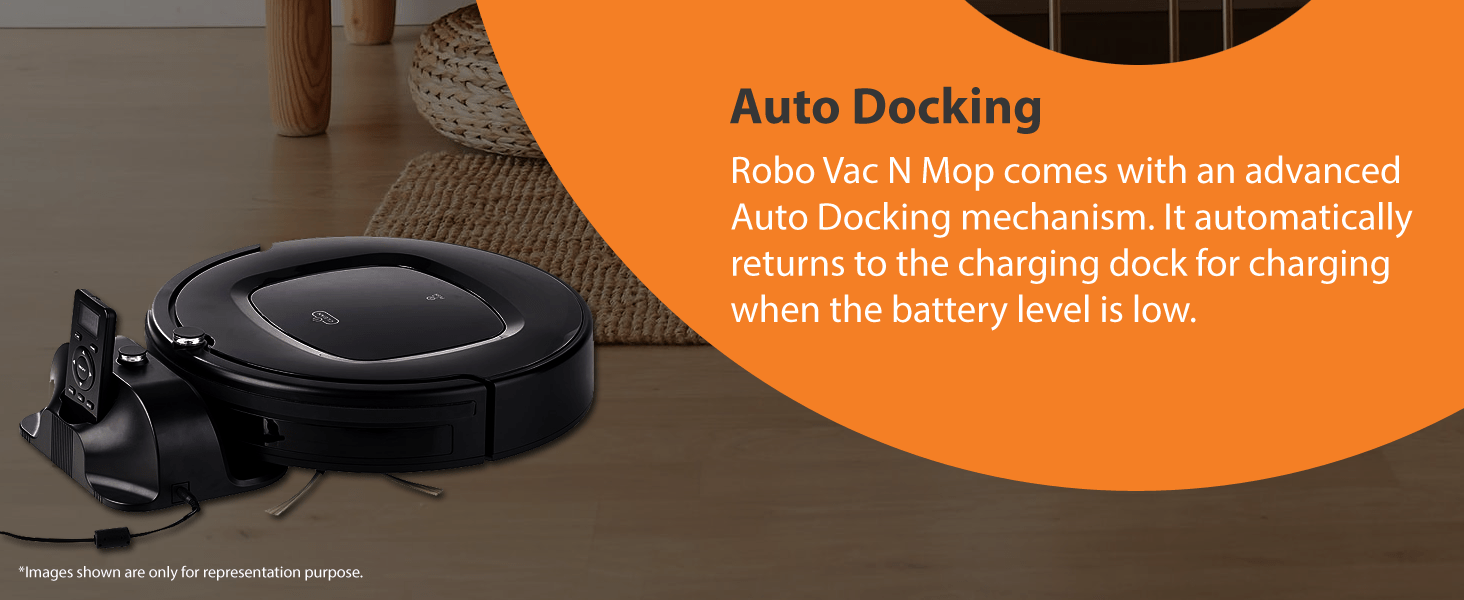 Eureka Forbes Robo VAC N MOP Robotic Vacuum Cleaner with Remote Control