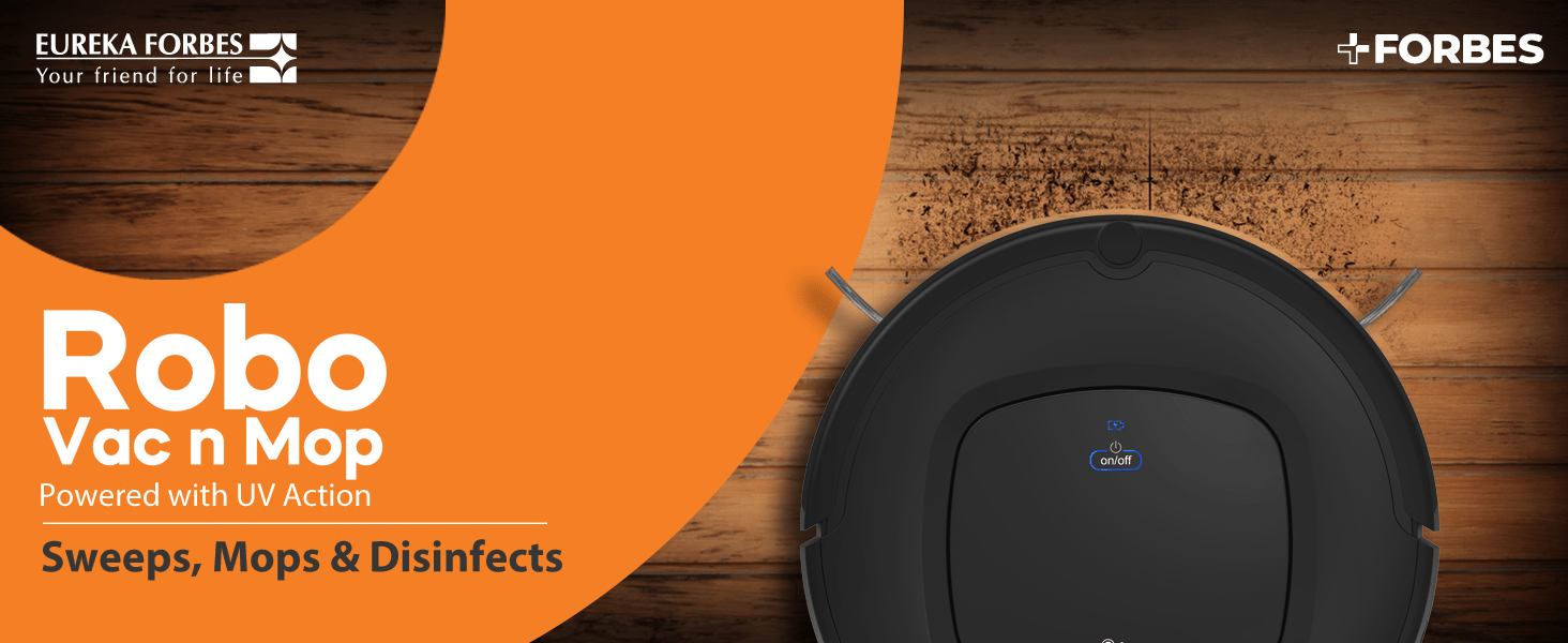 Eureka Forbes Robo VAC N MOP Robotic Vacuum Cleaner with Remote Control