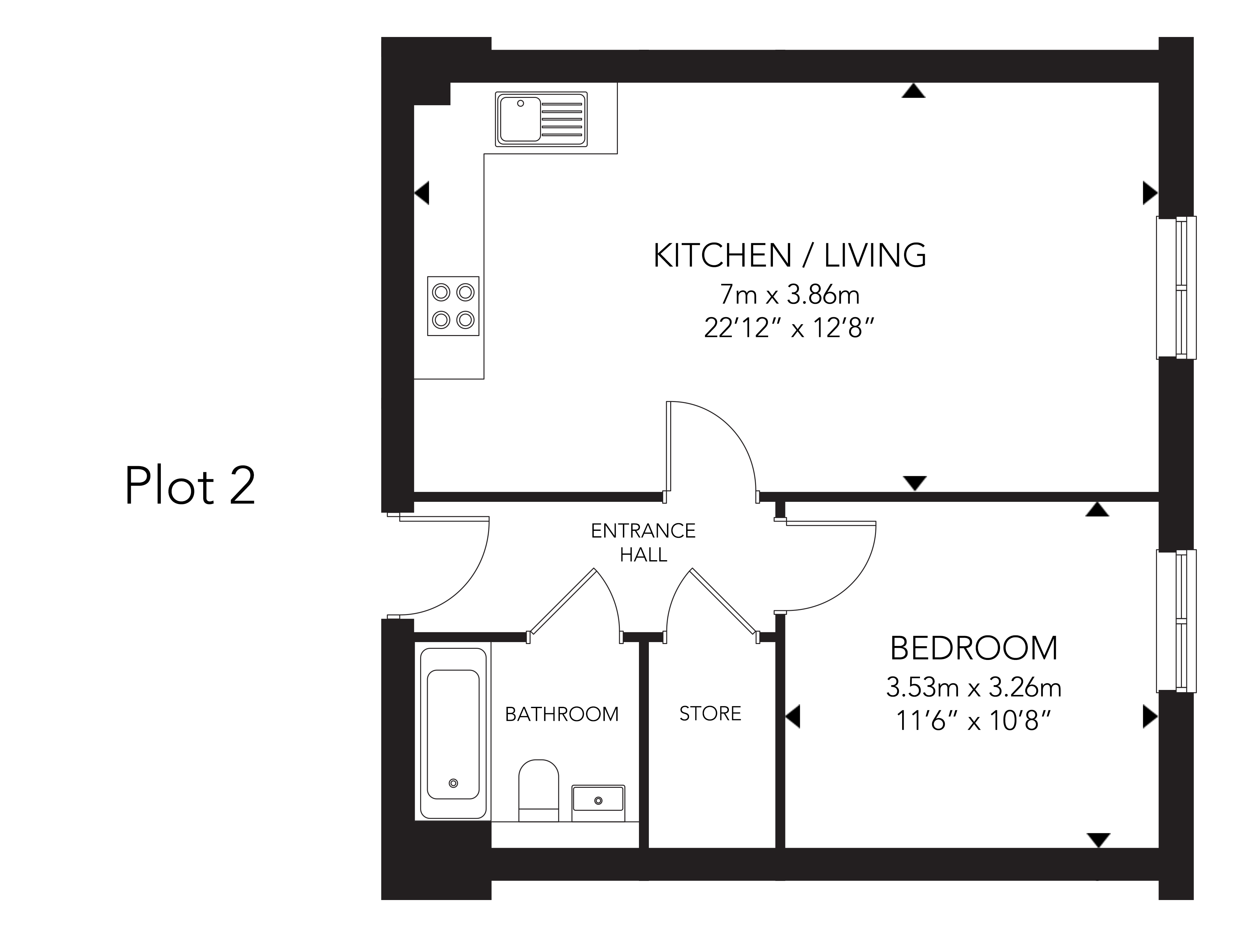 Knights Green, RH14 0GG 1 bed apartment in Loxwood West Sussex