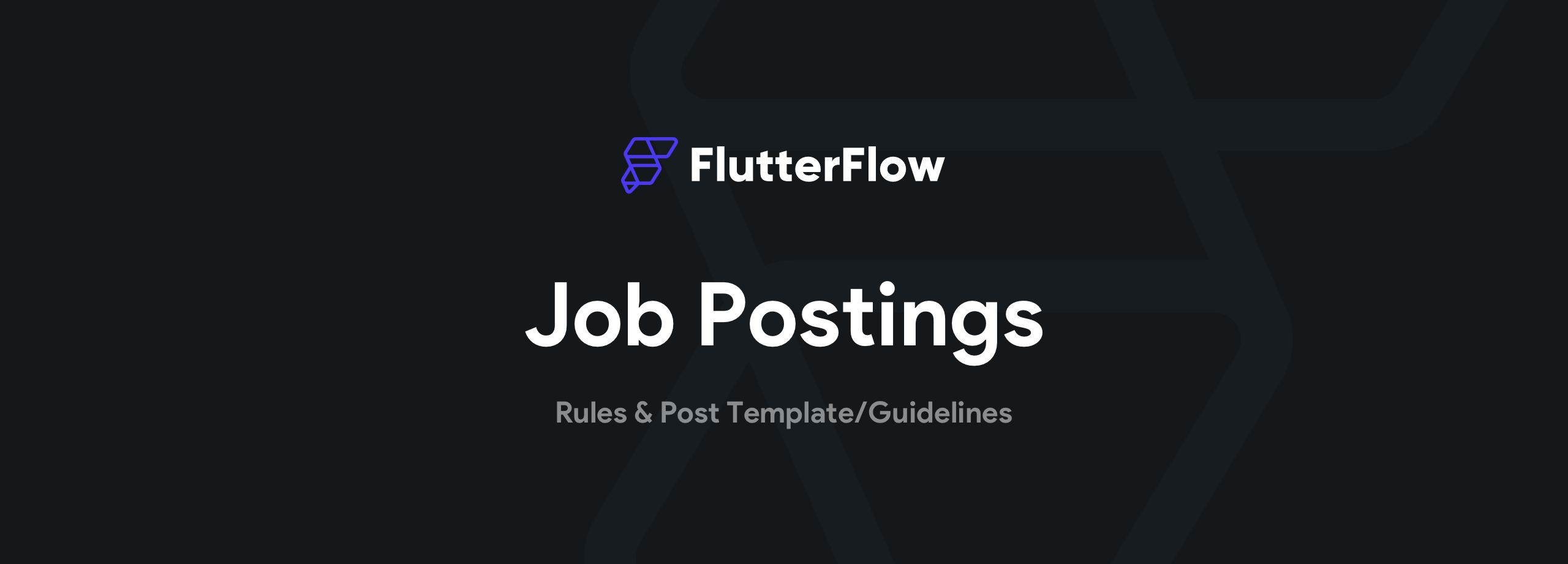 Job Postings FlutterFlow