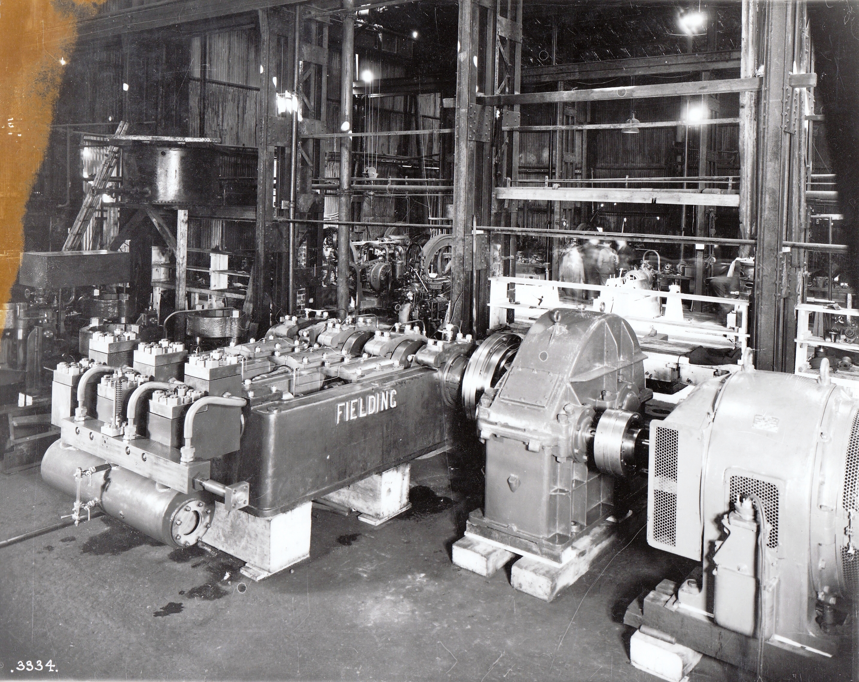 Three Throw M.D. Hydraulic Pump, views taken at erection and on site, c