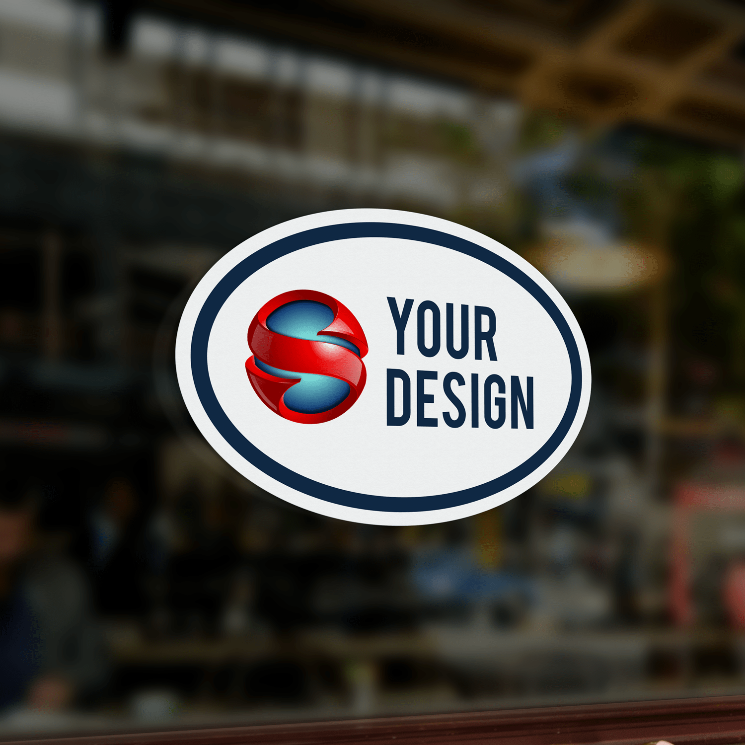 Easily Customize These HighQuality Oval Stickers!