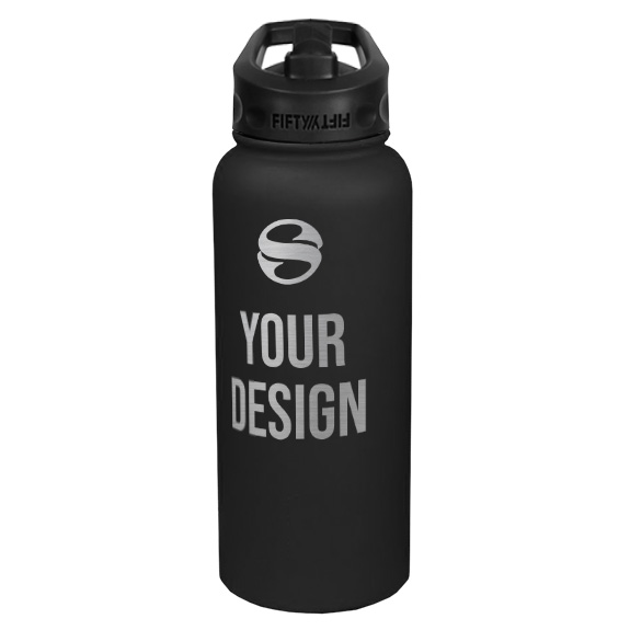 Custom LaserEngraved Water Bottles (34 oz) No Minimums