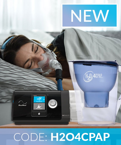 New H2O 4 CPAP Ion Distilled Water System Easy Breathe